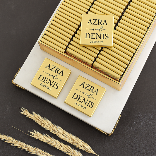 Personalized Wedding Chocolate Favors