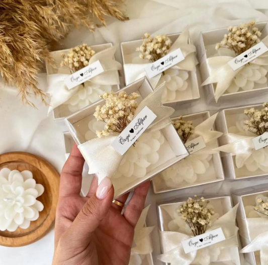 Personalized Wedding Candle Favors