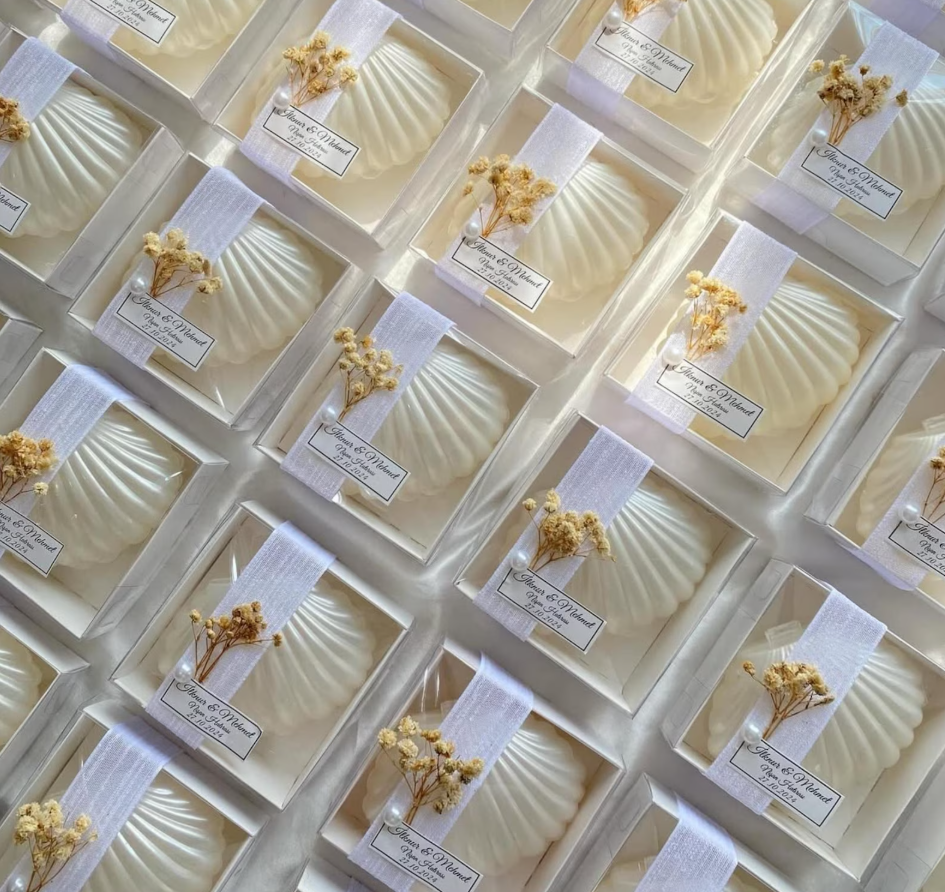 Elegant Wedding Candle Favors