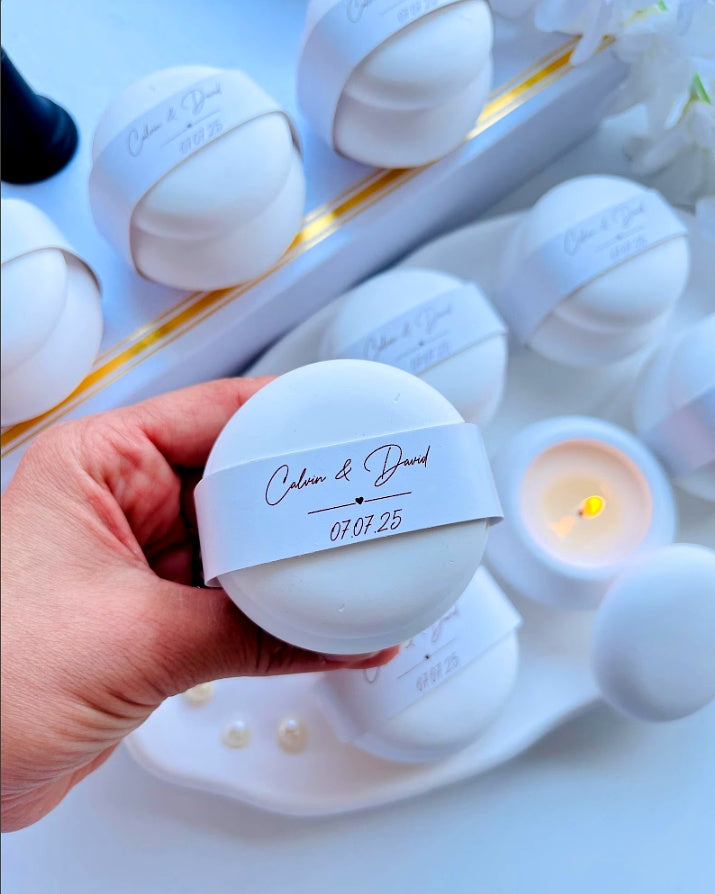 Luxury Wedding Candle Favors – Personalized Scented Gifts