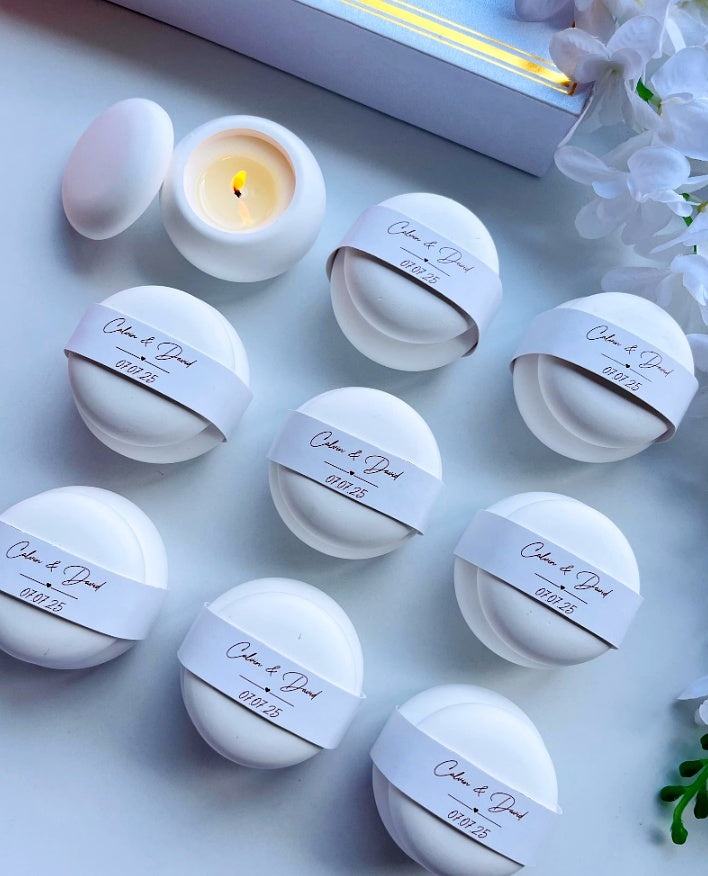 Luxury Wedding Candle Favors – Personalized Scented Gifts