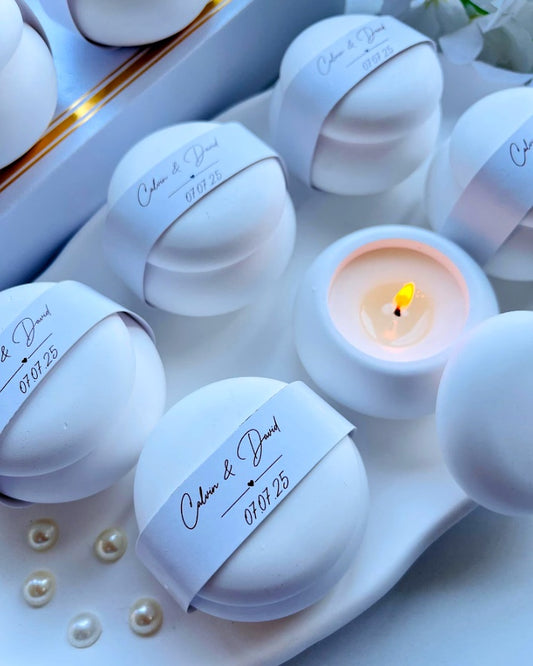Luxury Wedding Candle Favors – Personalized Scented Gifts