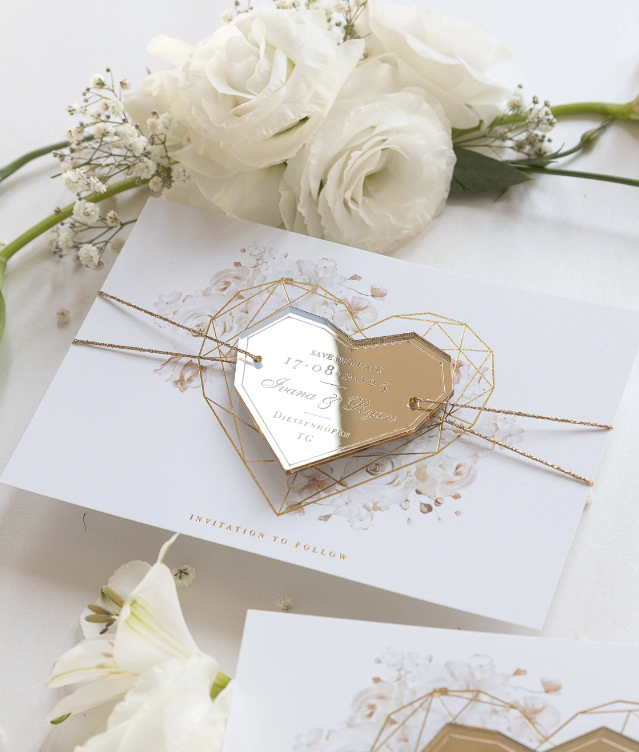 Personalized, Acrylic, Save the Date Magnet