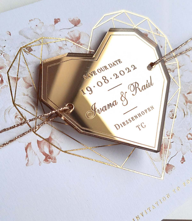 Personalized, Acrylic, Save the Date Magnet