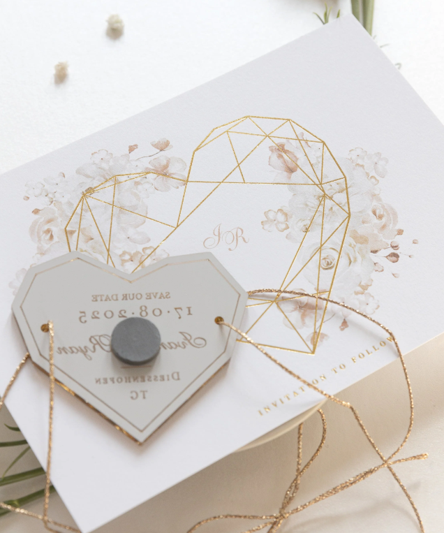 Personalized, Acrylic, Save the Date Magnet