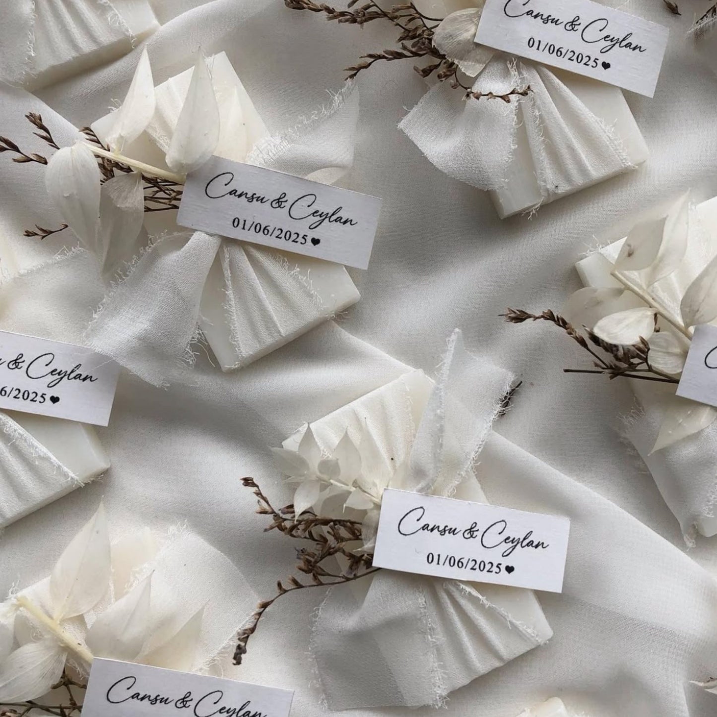 Personalized Handmade Soap Favors, Mini Guest Gifts for Weddings