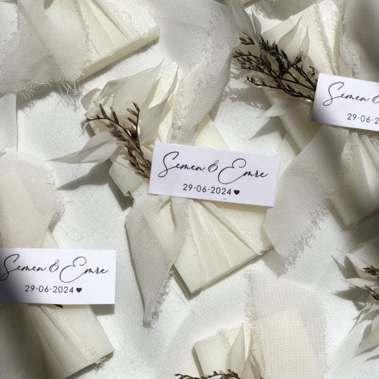 Personalized Handmade Soap Favors, Mini Guest Gifts for Weddings