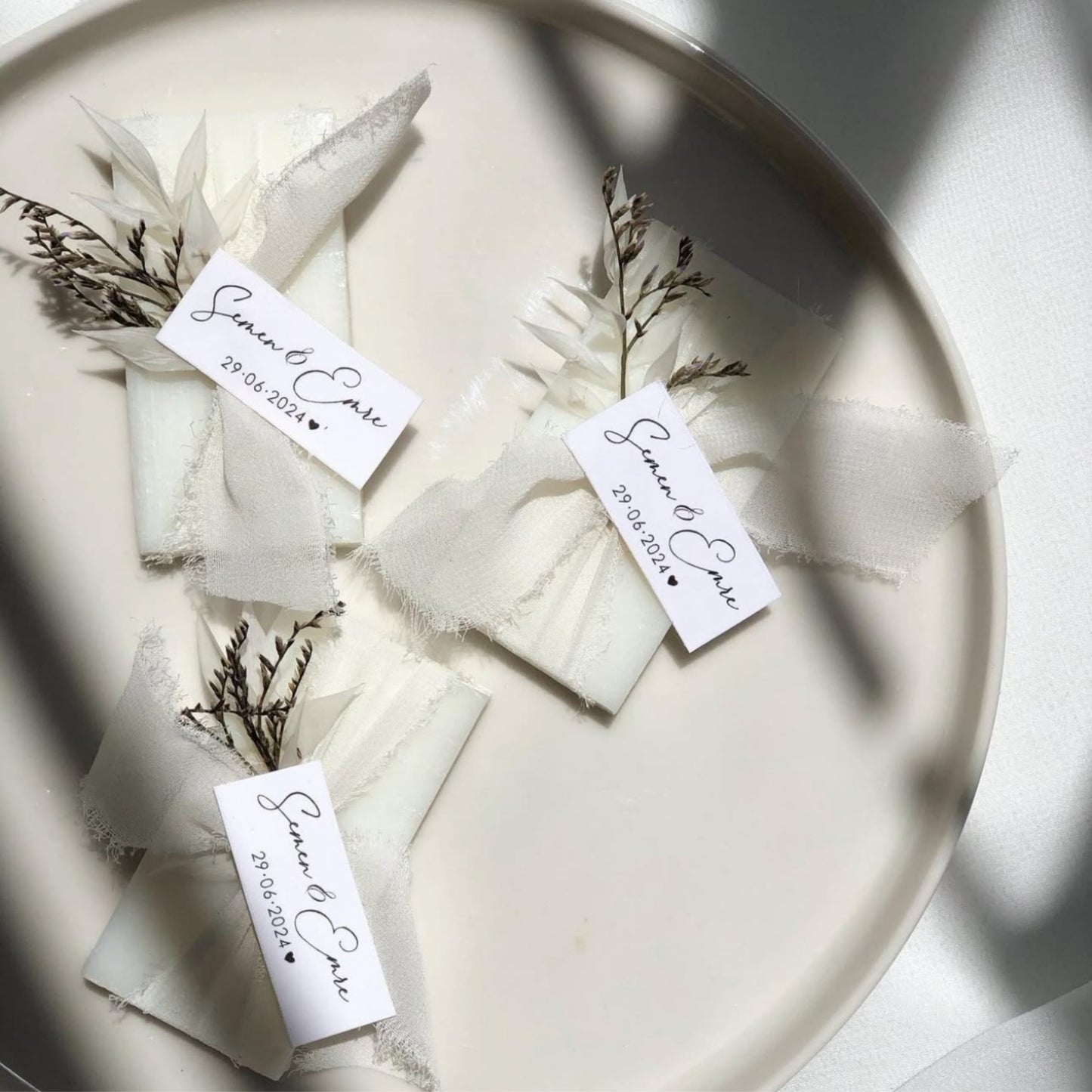 Personalized Handmade Soap Favors, Mini Guest Gifts for Weddings