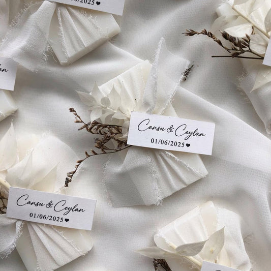 Personalized Handmade Soap Favors, Mini Guest Gifts for Weddings
