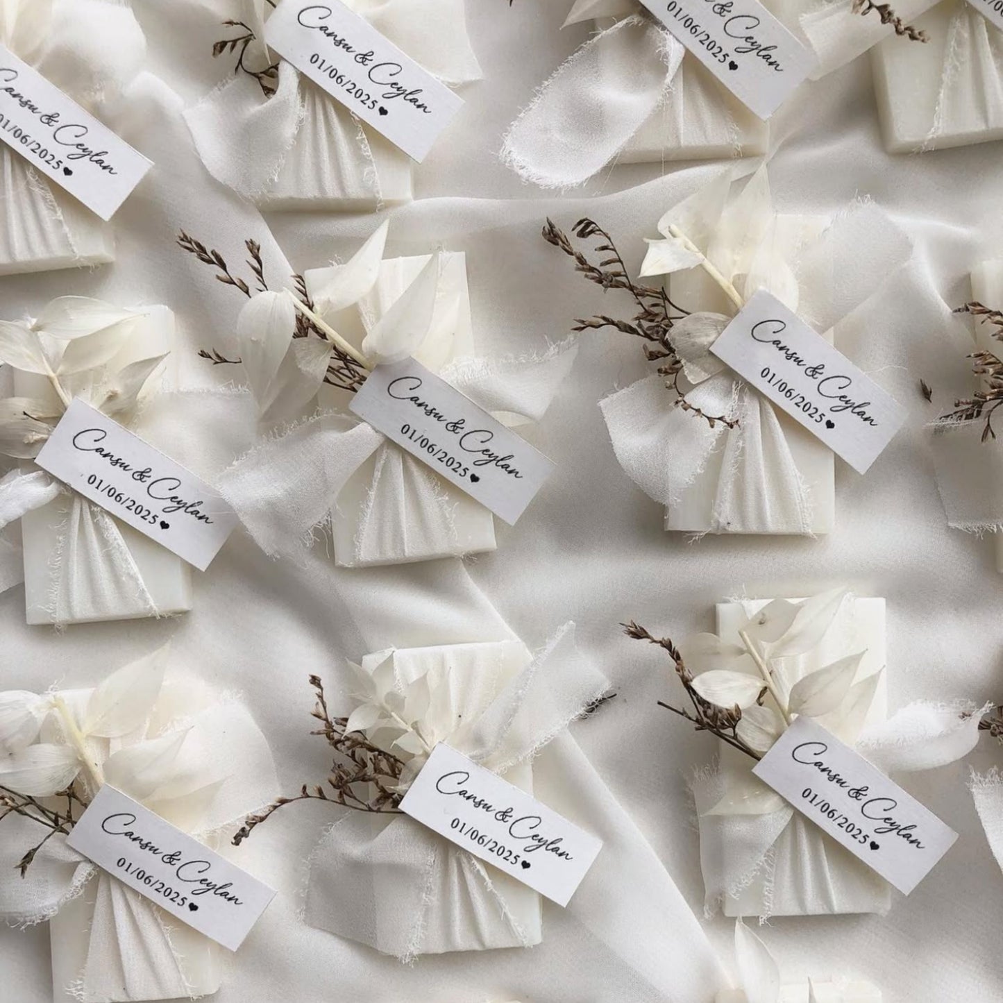Personalized Handmade Soap Favors, Mini Guest Gifts for Weddings