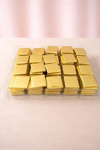 Gold or Silver foil Milk Chocolate Neapolitans, Minimalist Chocolates, Engagement Gifts