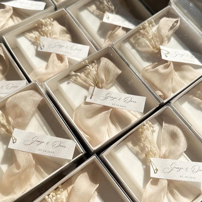 Personalized Scented Soap Wedding Favors