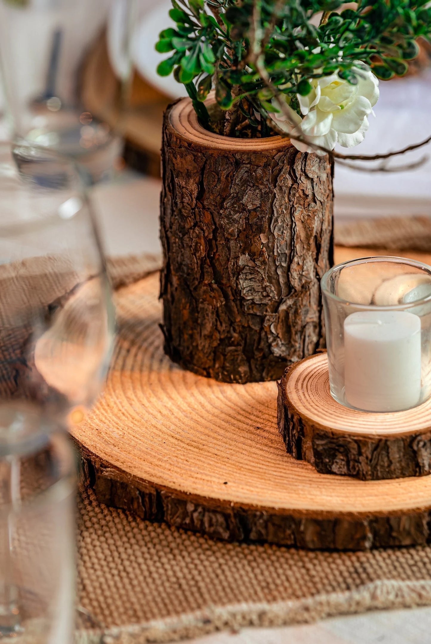 Set of Wood Slices for Centerpieces • Wedding Centerpieces • Baby Shower Centerpieces • Table Decor • Rustic Party & Event Centerpiece