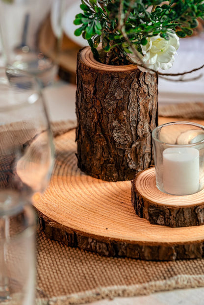 Set of Wood Slices for Centerpieces • Wedding Centerpieces • Baby Shower Centerpieces • Table Decor • Rustic Party & Event Centerpiece